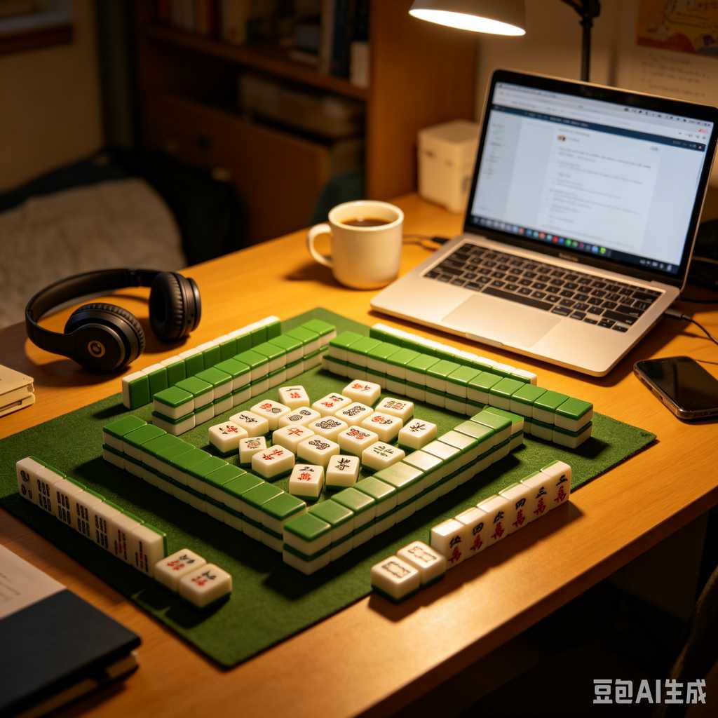 traditional oriental mahjong tiles