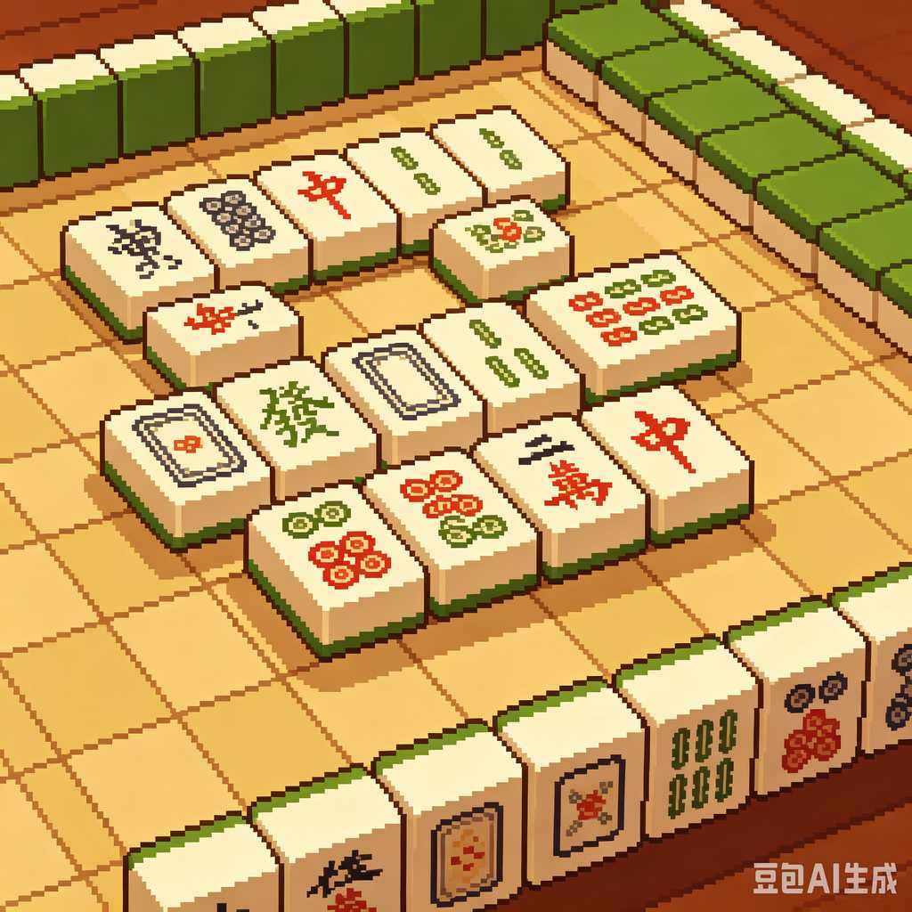 smooth print surface mahjong tiles